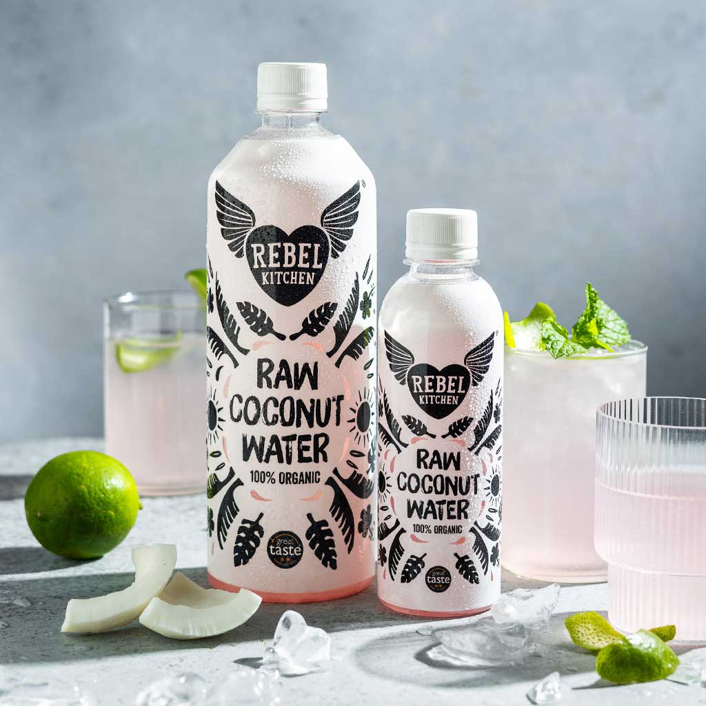 Rebel Kitchen Raw Organic Coconut Water (10 x 250ml)